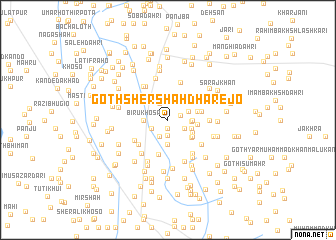 map of Goth Sher Shāh Dhārejo