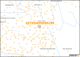 map of Goth Sheru Ramzān