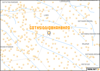 map of Goth Siddīq Bhambhro