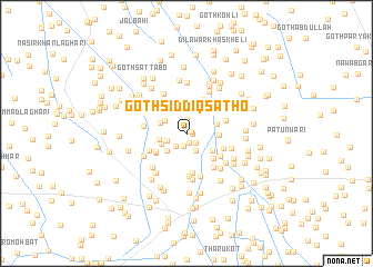 map of Goth Siddīq Sātho