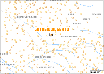 map of Goth Siddīq Sehto