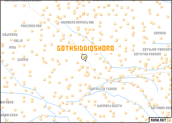 map of Goth Siddīq Shoro
