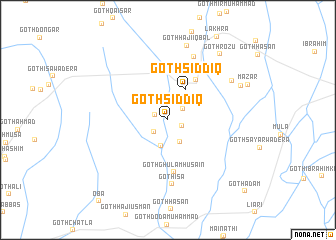 map of Goth Siddīq