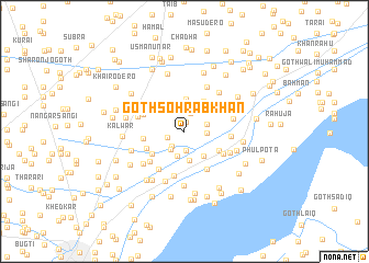 map of Goth Sohrāb Khān