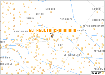 map of Goth Sultān Khān Babar