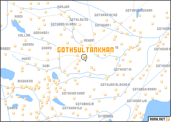 map of Goth Sultān Khān