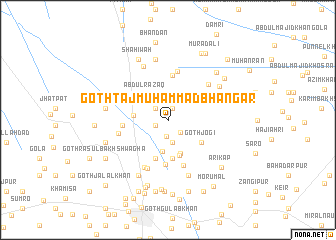 map of Goth Tāj Muhammad Bhangar
