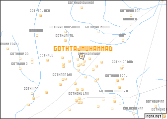 map of Goth Tāj Muhammad
