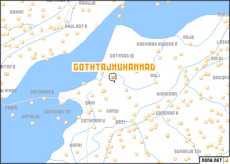 map of Goth Tāj Muhammad