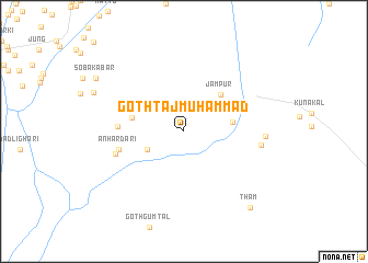 map of Goth Tāj Muhammad