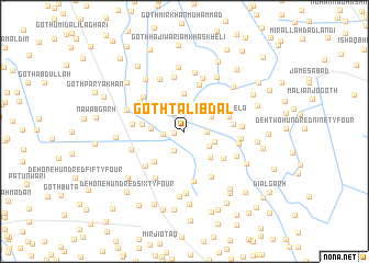 map of Goth Tālib Dal
