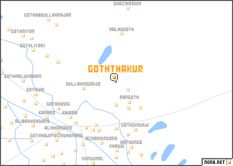 map of Goth Thākur