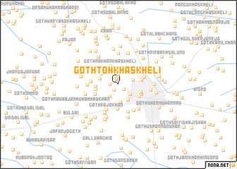 map of Goth Toh Khāskheli