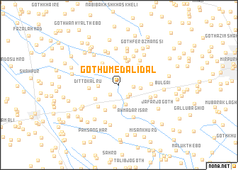 map of Goth Umed Ali Dal