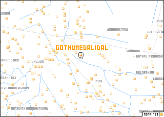map of Goth Umed Ali Dal
