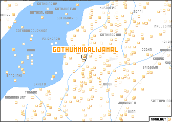 map of Goth Ummīd Ali Jamāl