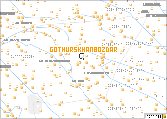 map of Goth Urs Khān Bozdār
