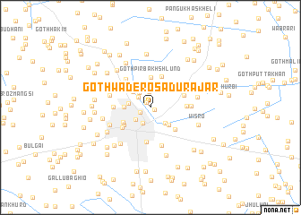 map of Goth Wadero Sādu Rājar