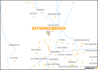 map of Goth Wahīd Bakhsh