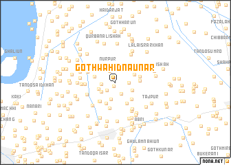map of Goth Wāhidna Unar