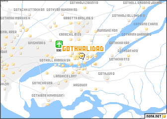 map of Goth Wali Dād