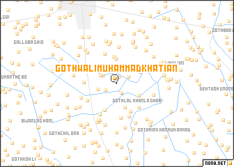 map of Goth Wali Muhammad Khatiān