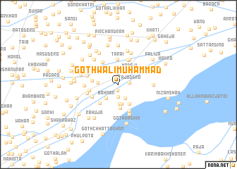 map of Goth Wali Muhammad