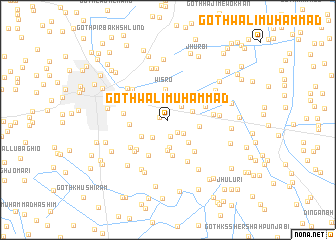 map of Goth Wali Muhammad