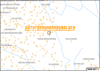 map of Goth Yār Muhammad Baloch