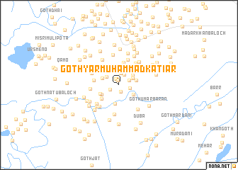 map of Goth Yār Muhammad Kātiār