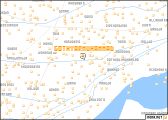 map of Goth Yār Muhammad