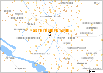 map of Goth Yāsīn Punjābi