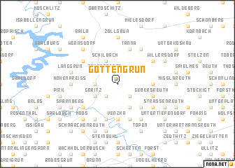 map of Göttengrün