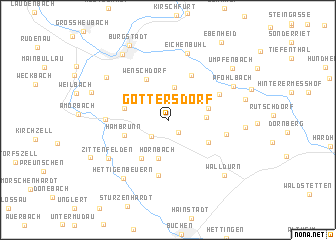 map of Gottersdorf