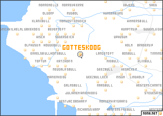 map of Gotteskoog