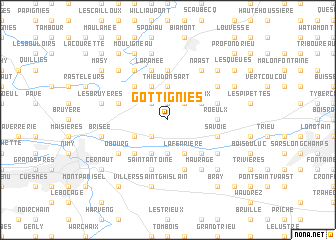 map of Gottignies