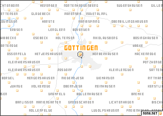 map of Göttingen