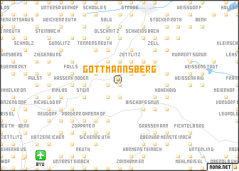 map of Gottmannsberg