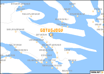 map of Gøtugjógv
