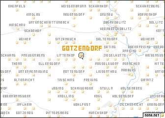 map of Götzendorf