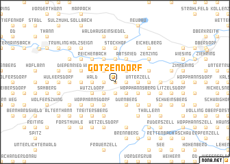 map of Götzendorf