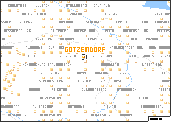 map of Götzendorf