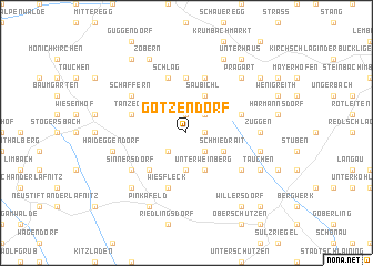 map of Götzendorf