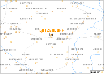 map of Götzendorf