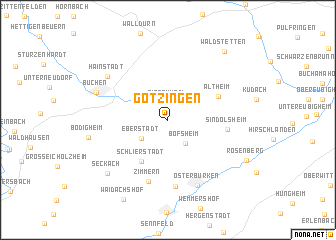 map of Götzingen