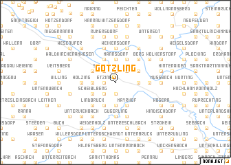 map of Götzling
