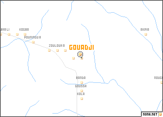 map of Gouadji