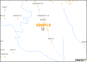 map of Gouafla