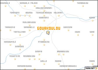 map of Gouakoulou