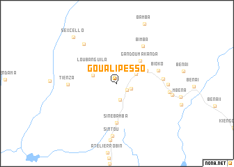 map of Gouali-Pesso
